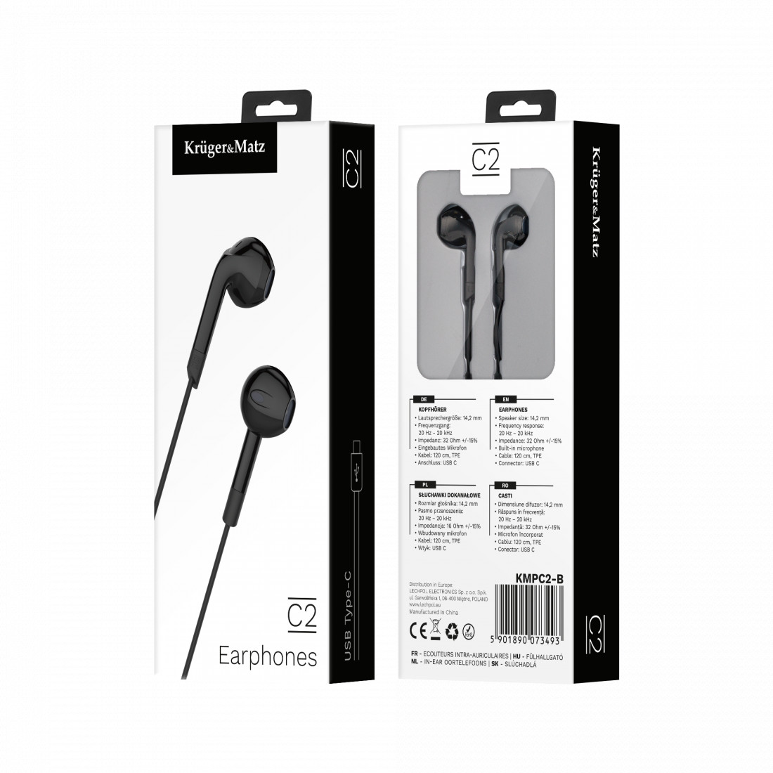 CASTI IN-EAR CU MICROFON KRUGER&MATZ
