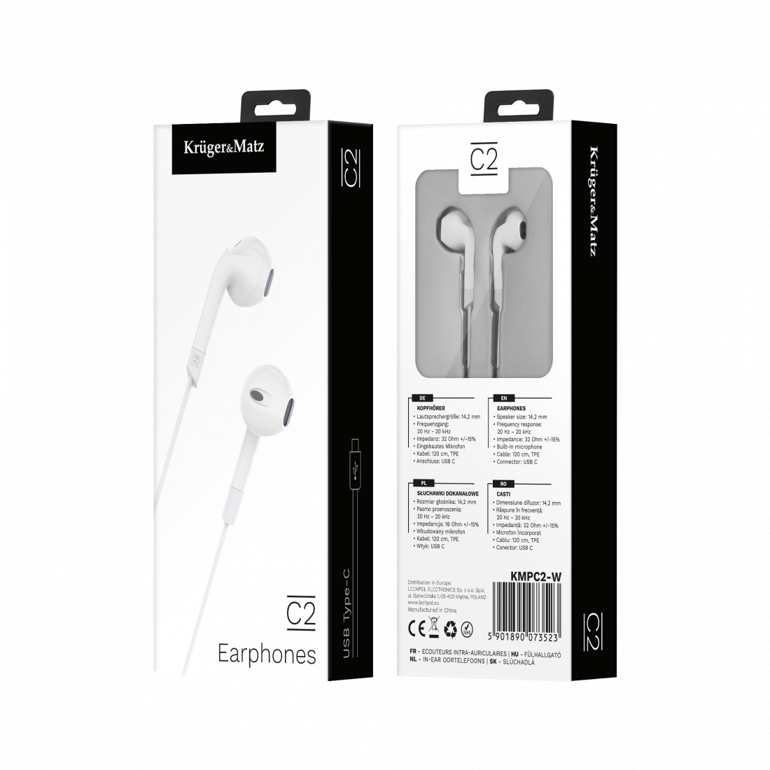 CASTI IN-EAR CU MICROFON KRUGER&MATZ